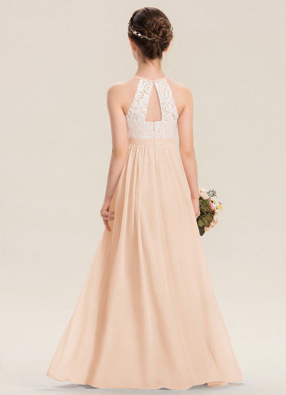 Robe Cérémonie Longue Rose Douce - gallery 1