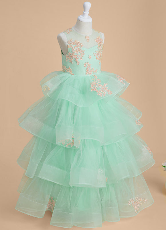 Robe Cérémonie Tulle Aquatique - gallery 2