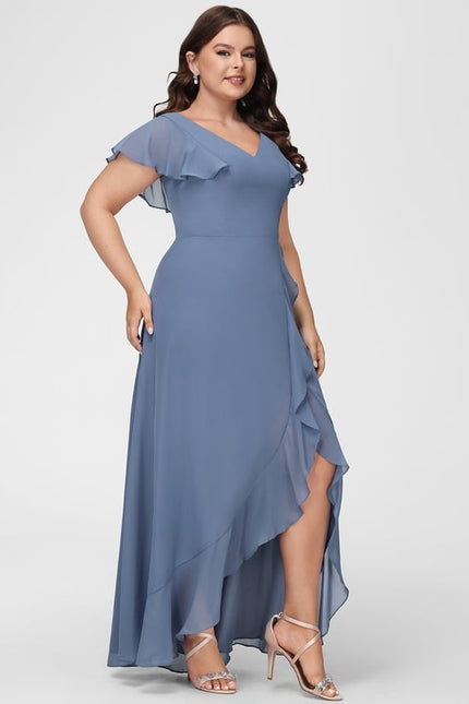 Robe Cérémonie Fluide Marine Élégante - gallery 8