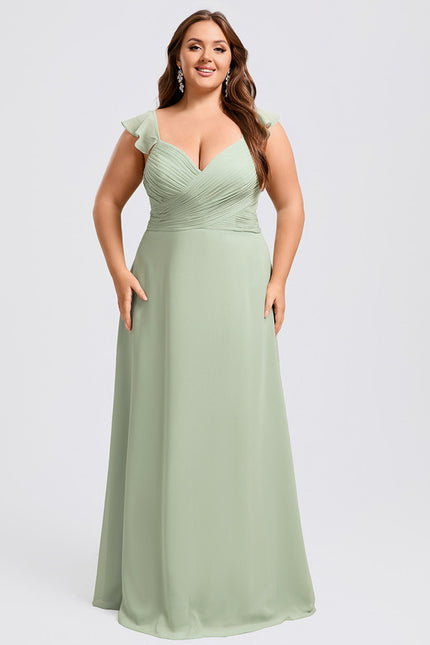 Robe Cérémonie Longue Volants Rose - gallery 6