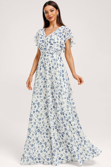 Robe Cérémonie Longue Volants Rose - gallery 2