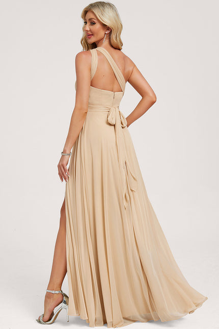Robe Cérémonie Élégante Sable - gallery 1