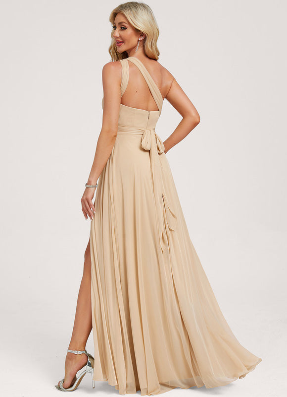 Robe Cérémonie Élégante Sable - gallery 1