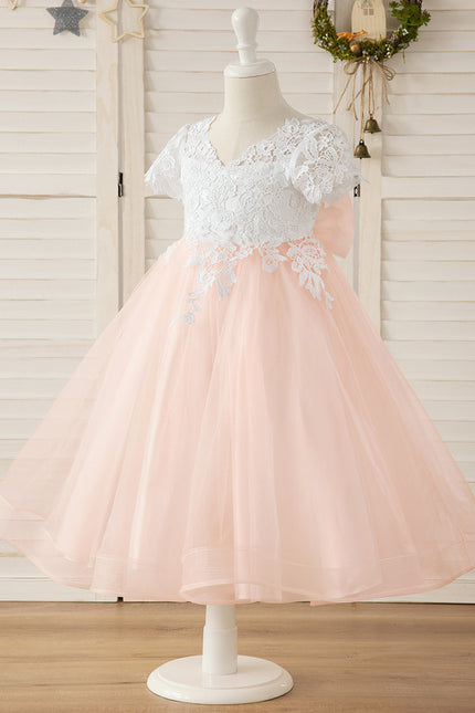 Robe Cérémonie Tulle Rose Pâle - gallery 5