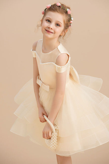 Robe Cérémonie Tulle Crème - gallery 3