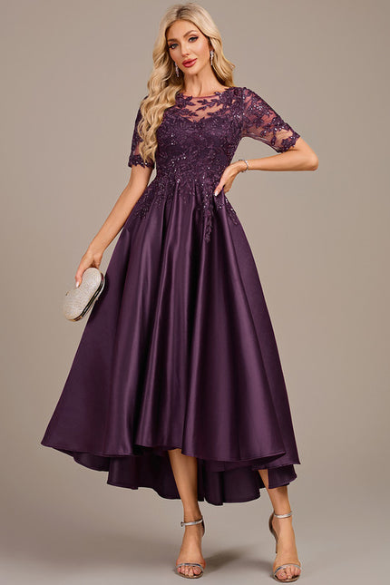 Robe Cérémonie Violette Élégante - gallery 1