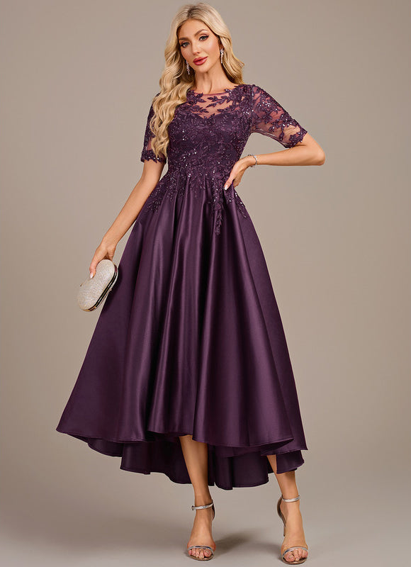 Robe Cérémonie Violette Élégante - gallery 1