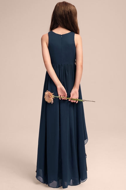 Robe Cérémonie Mousseline Marine - gallery 4