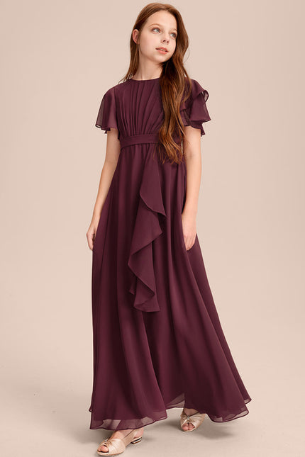 Robe Cérémonie Volants Bordeaux - gallery 2