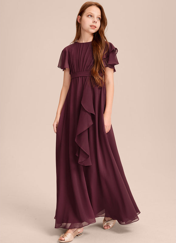 Robe Cérémonie Volants Bordeaux - gallery 2