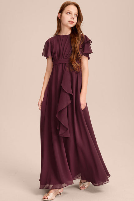 Robe Cérémonie Volants Bordeaux - gallery 2