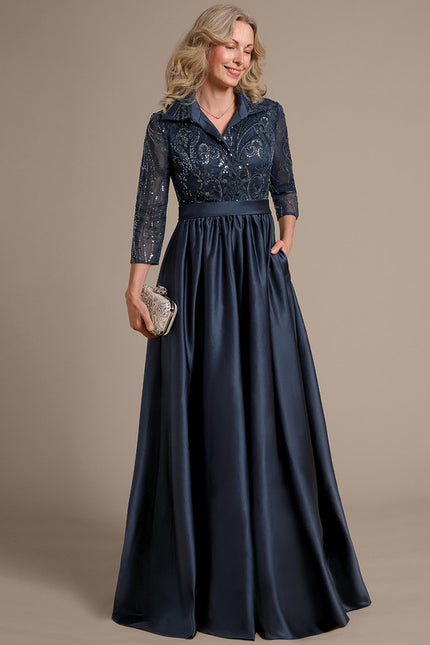 Robe Ceremonie Bleu Nuit - gallery 5