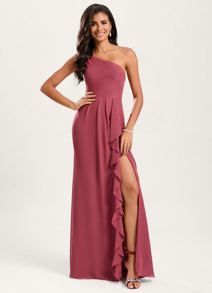Robe Cérémonie Asymétrique Fluide