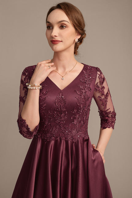 Robe Cérémonie Élégance Pourpre Scintillante - gallery 1