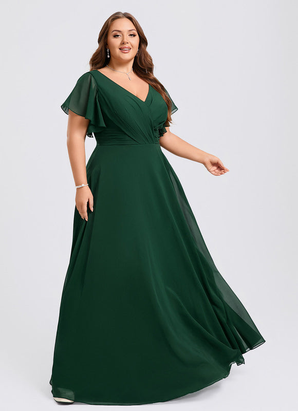 Robe Cérémonie Longue Volants Rose - gallery 9