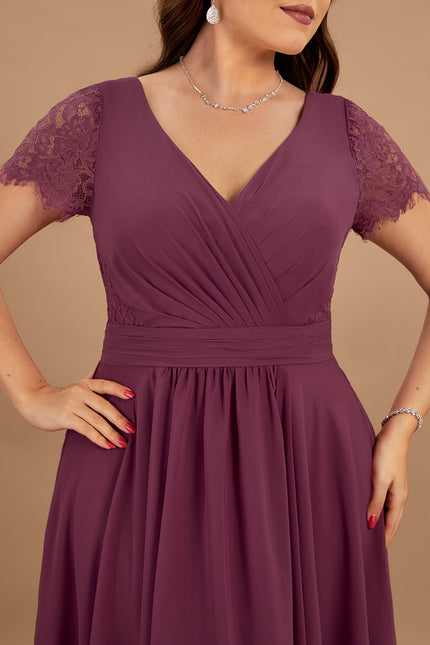 Robe Cérémonie Dentelle Asymétrique - gallery 8