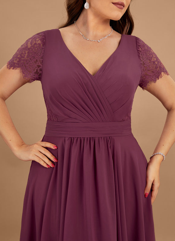Robe Cérémonie Dentelle Asymétrique - gallery 8