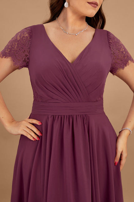 Robe Cérémonie Dentelle Asymétrique - gallery 8