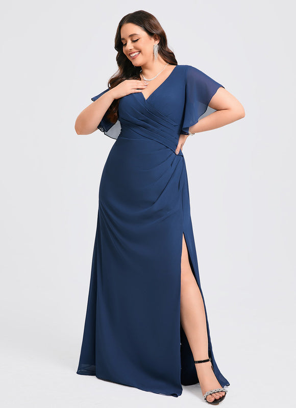 Robe Cérémonie Longue Volants Rose - gallery 8