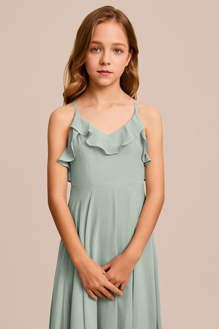 Robe Cérémonie Longue Vert Deau - gallery 4