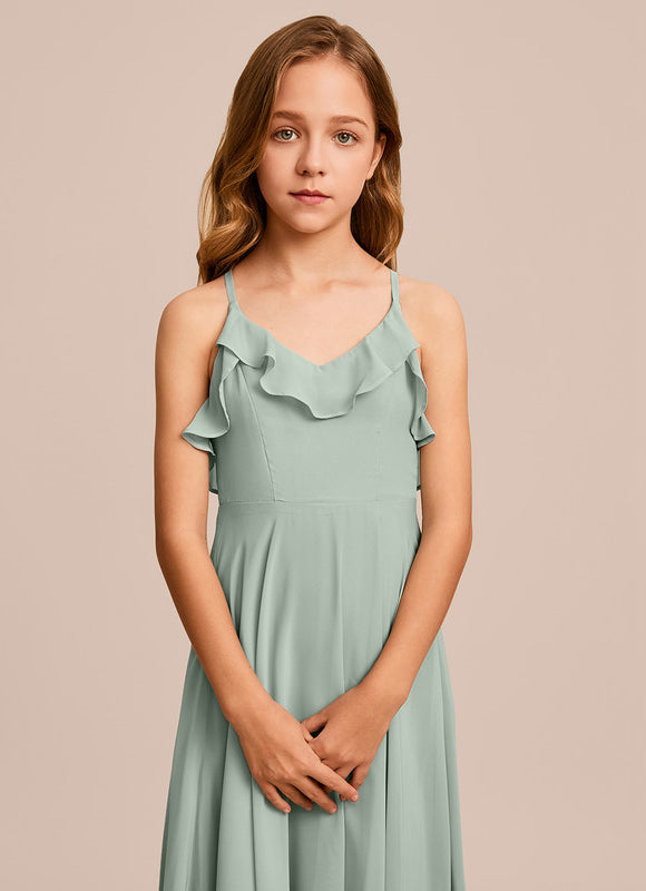 Robe Cérémonie Longue Vert Deau - gallery 4