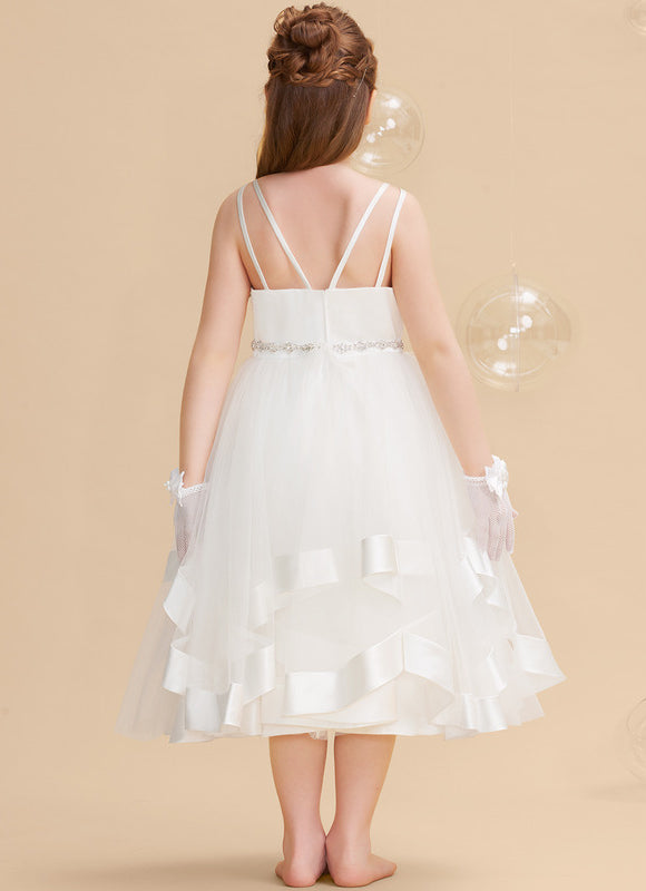 Robe Cérémonie Satinée Éblouissante - gallery 3