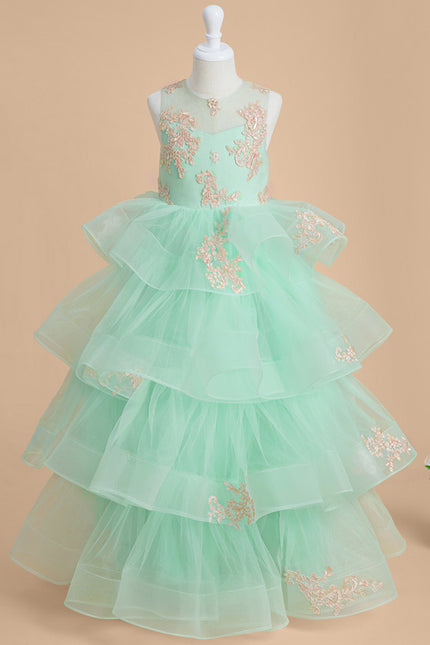 Robe Cérémonie Tulle Aquatique - gallery 1