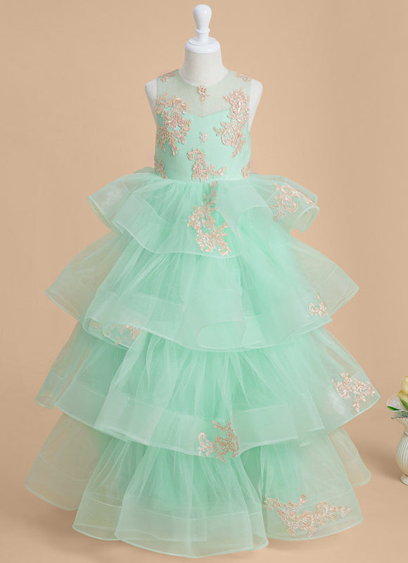 Robe Cérémonie Tulle Aquatique - gallery 1