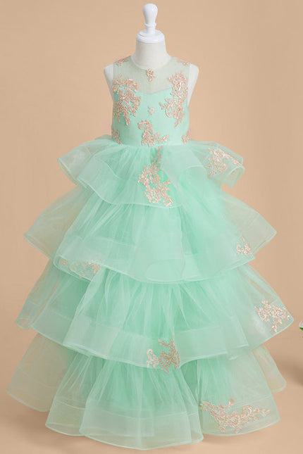 Robe Cérémonie Tulle Aquatique - gallery 1