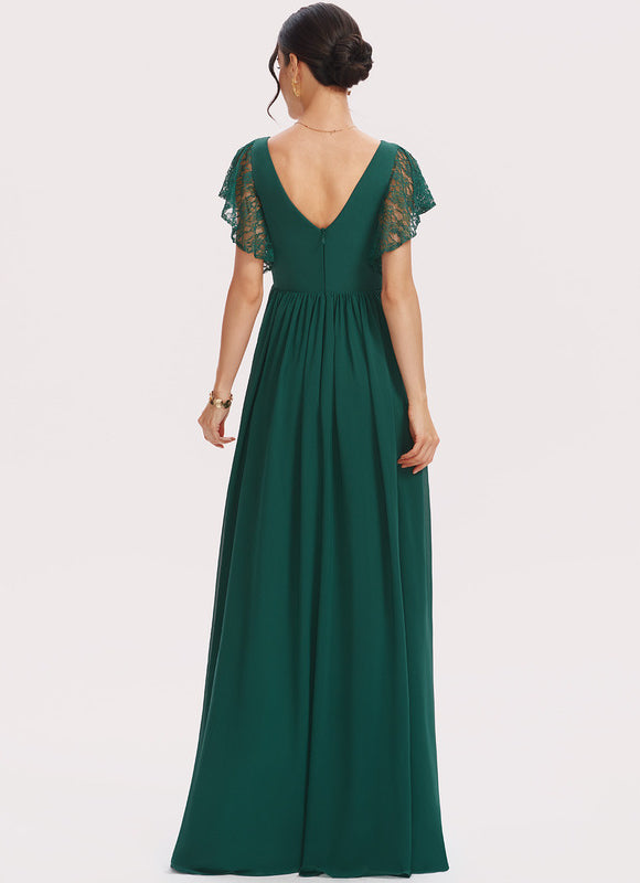 Robe Cérémonie Longue Rose Élégante - gallery 3