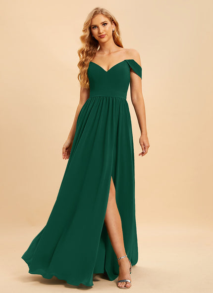 Robe Cérémonie Mousseline Vert Profond
