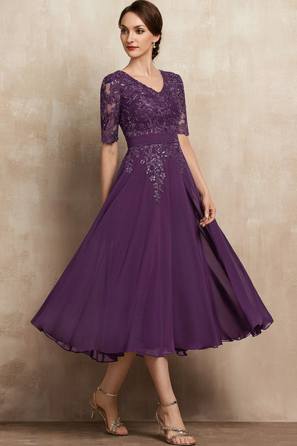 Robe Cérémonie Élegante Violet - gallery 6