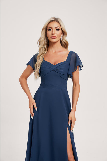 Robe Cérémonie Longue Volants Rose - gallery 3