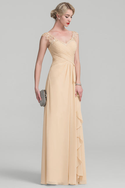 Robe Cérémonie Gris Souris Dentelle Élégante - gallery 2