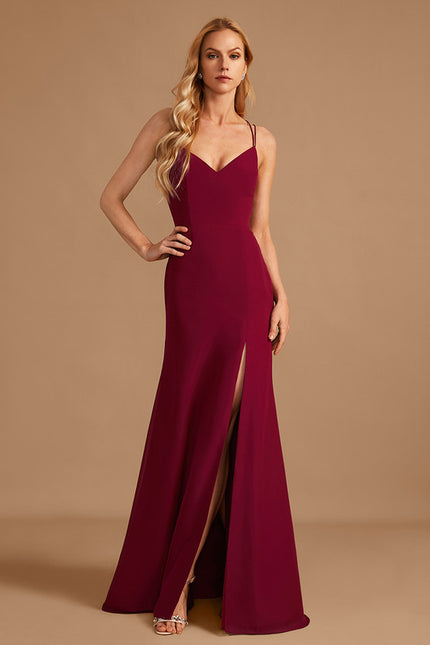 Robe Cérémonie Bordeaux Ajustée - gallery 5
