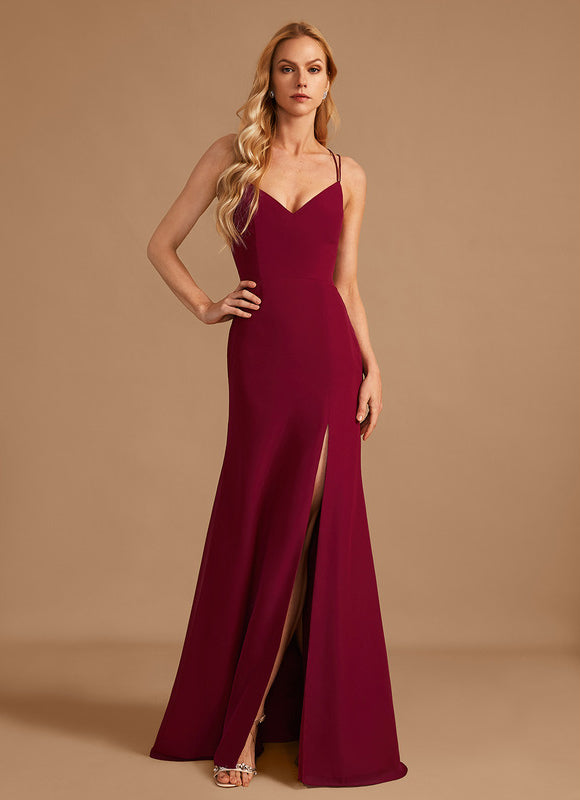 Robe Cérémonie Bordeaux Ajustée - gallery 5
