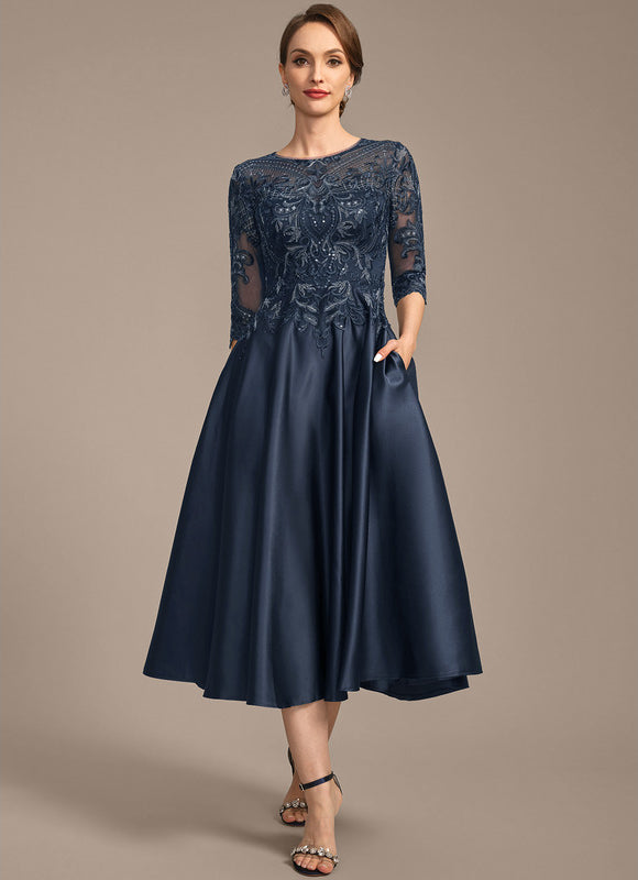 Robe Cérémonie Mère Élégante Satin - gallery 2