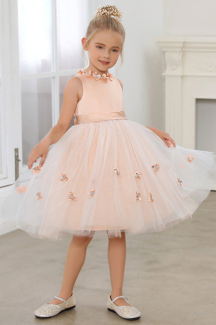 Robe Cérémonie Satinée Florale - gallery 1