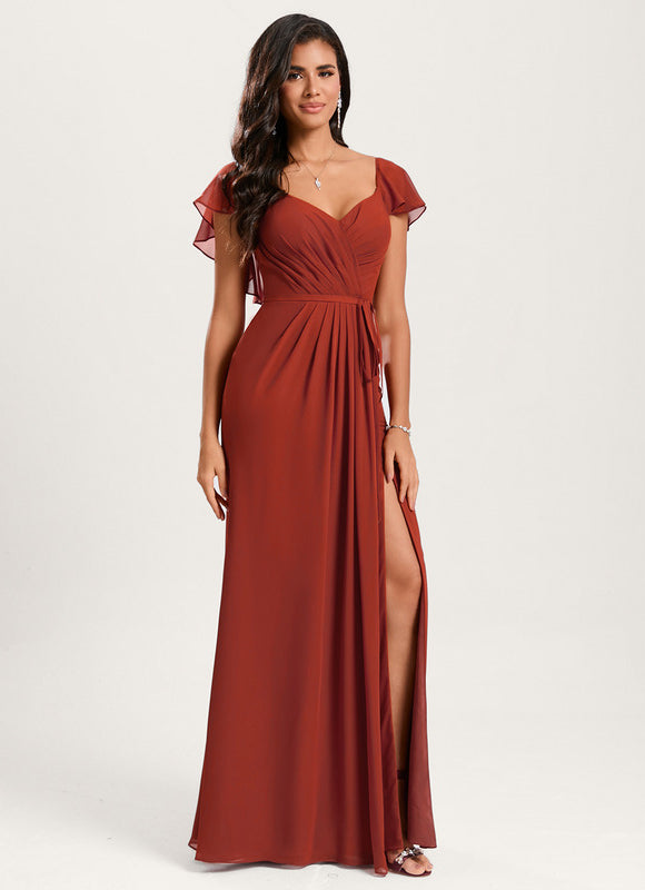 Robe Cérémonie Longue Volants Rose - gallery 4