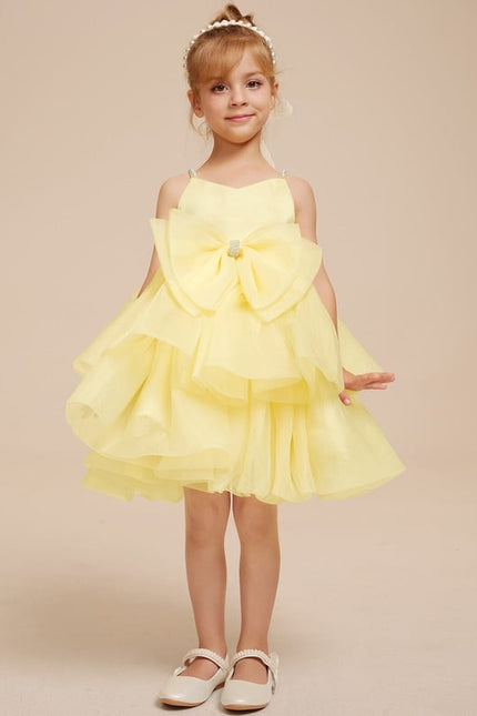 Robe Cérémonie Jaune Volante