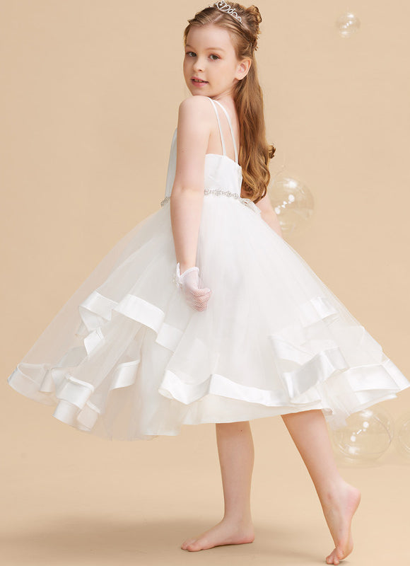 Robe Cérémonie Satinée Éblouissante - gallery 1