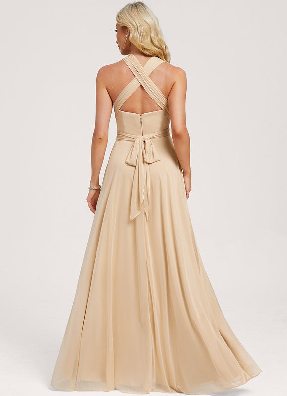 Robe Cérémonie Élégante Sable - gallery 9
