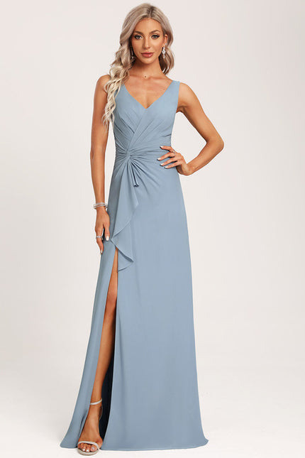 Robe Cérémonie Longue Volants Rose - gallery 6