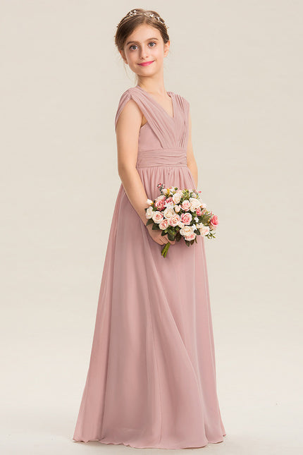 Robe Cérémonie Demoiselle Dhonneur Beige - gallery 4