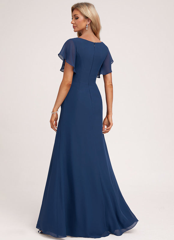 Robe Cérémonie Longue Volants Rose - gallery 1