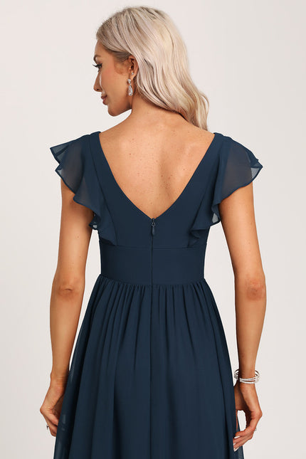 Robe Cérémonie Longue Volants Rose - gallery 4