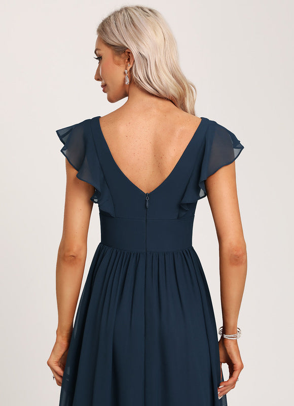 Robe Cérémonie Longue Volants Rose - gallery 4