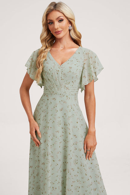 Robe Cérémonie Longue Volants Rose - gallery 4