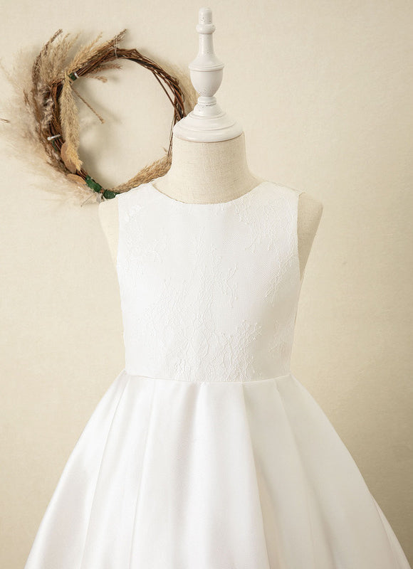 Robe Cérémonie Satinée Éclatante - gallery 1