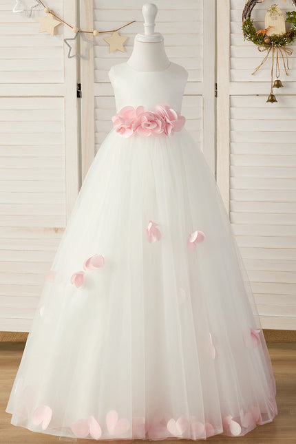 Robe Cérémonie Tulle Fleurie - gallery 1